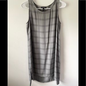 Eileen Fisher gray 100% silk gray shift dress size XS /TP RN 78121 CA 34460.